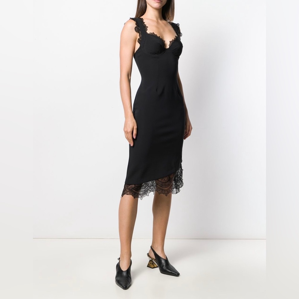 Ermanno Servino black bustier dress